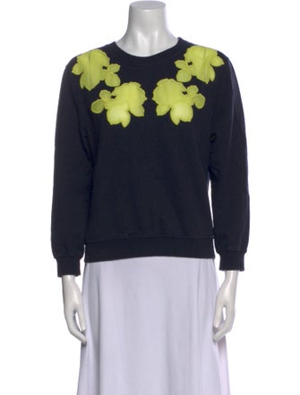 Carven Graphic Print Crew Neck Sweatshirt