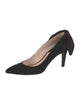 Carven Suede Bow Accents Pumps