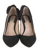 Carven Suede Bow Accents Pumps