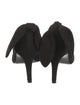 Carven Suede Bow Accents Pumps
