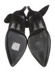 Carven Suede Bow Accents Pumps