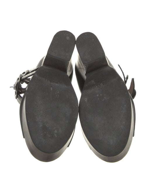 Carven Leather Slingback Sandals