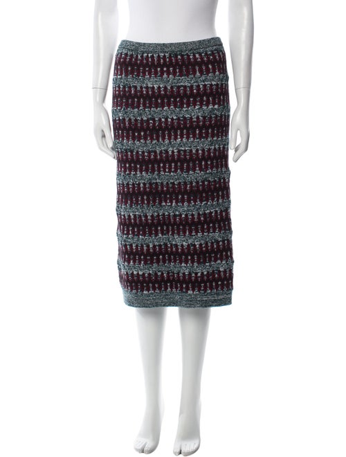 Carven Striped Knee-Length Skirt