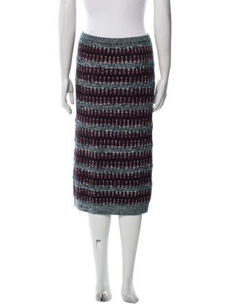 Carven Striped Knee-Length Skirt