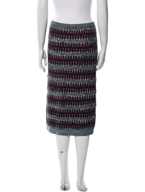 Carven Striped Knee-Length Skirt