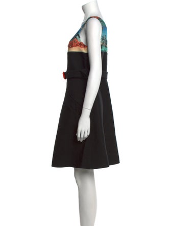 Carven Graphic Print Knee-Length Dress