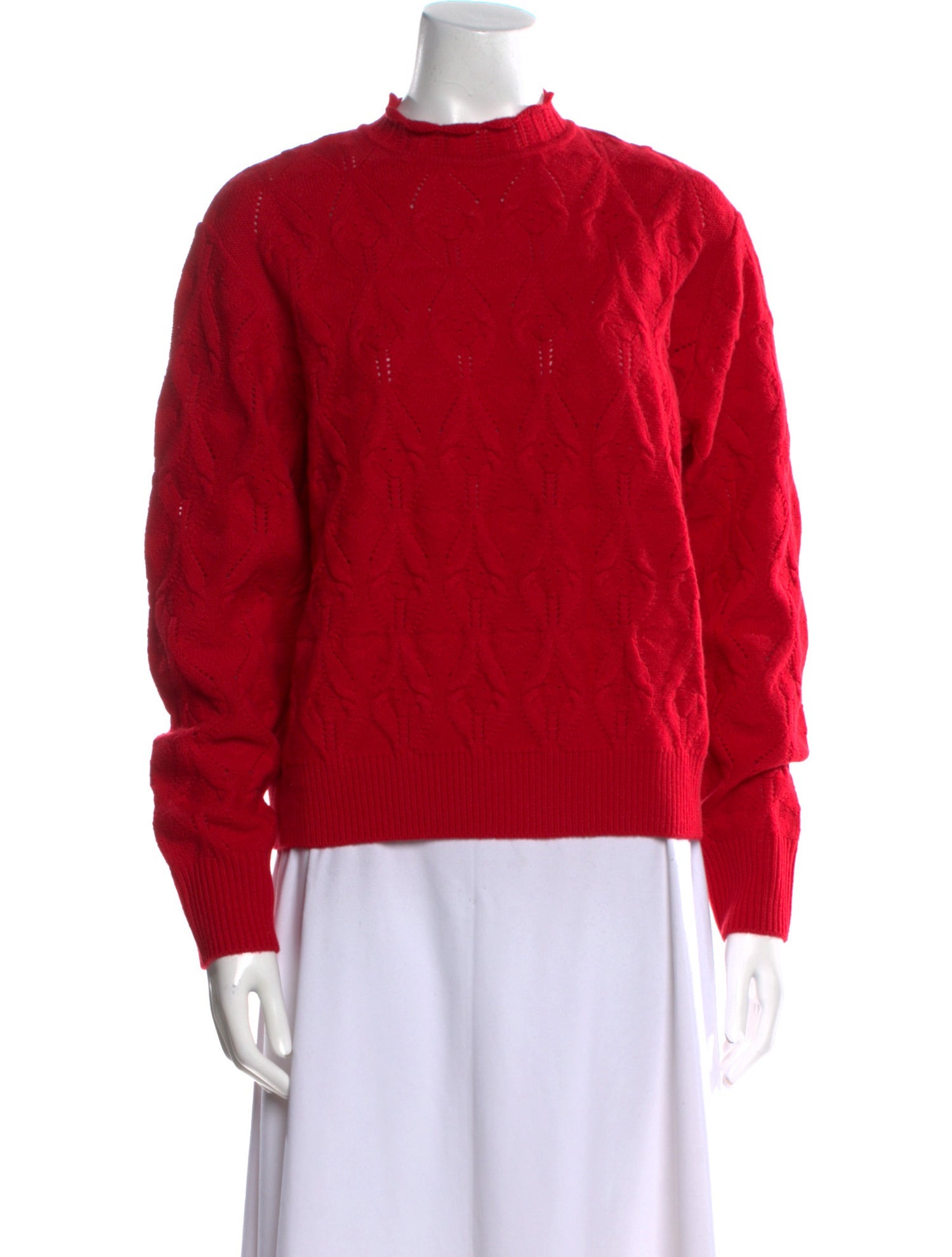 Carven Wool Mock Neck Sweater