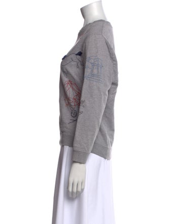 Carven Graphic Print Crew Neck Sweatshirt