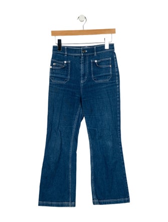 Carven High-Rise Wide Leg Jeans