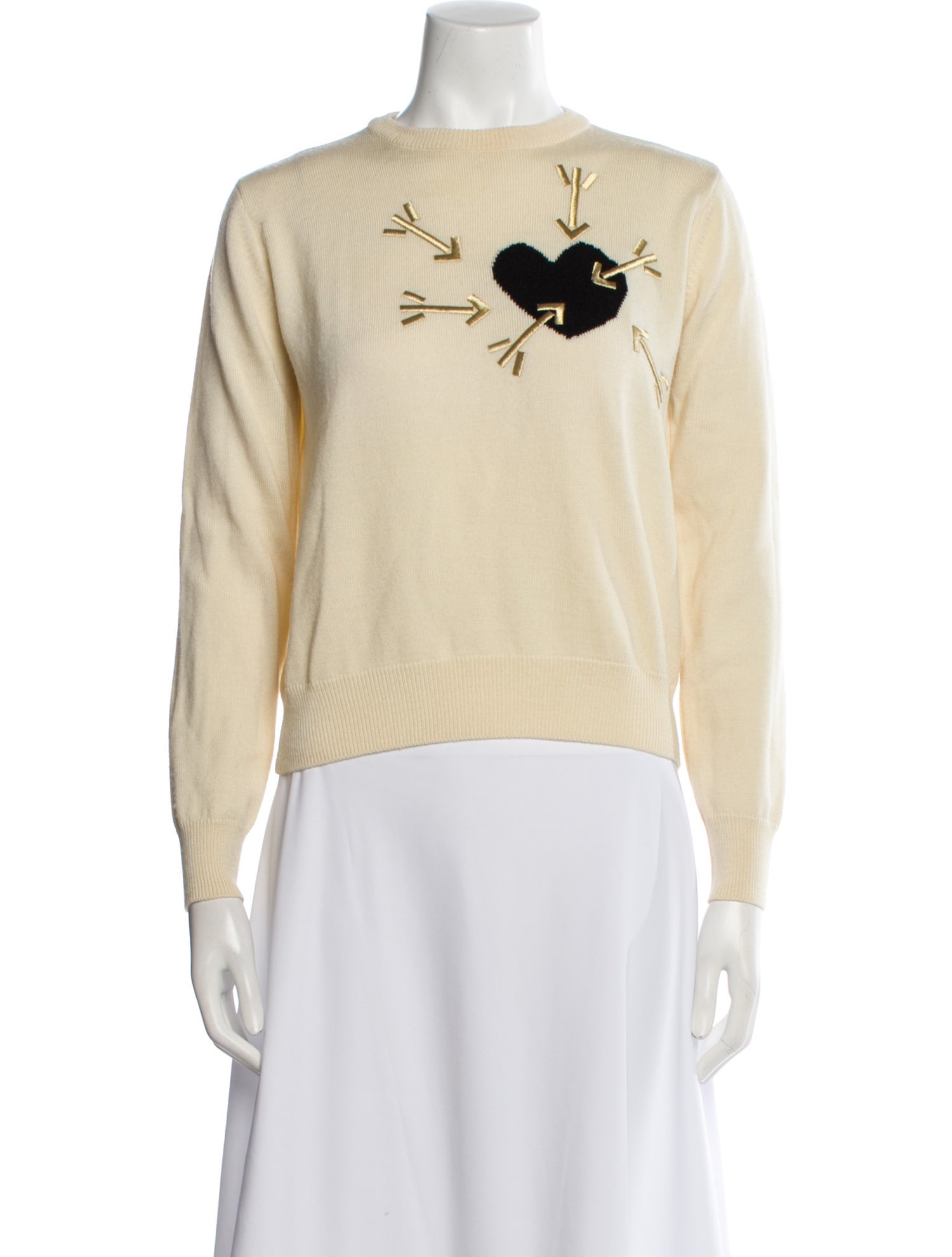 Carven Wool Graphic Print Sweater