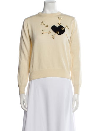 Carven Wool Graphic Print Sweater