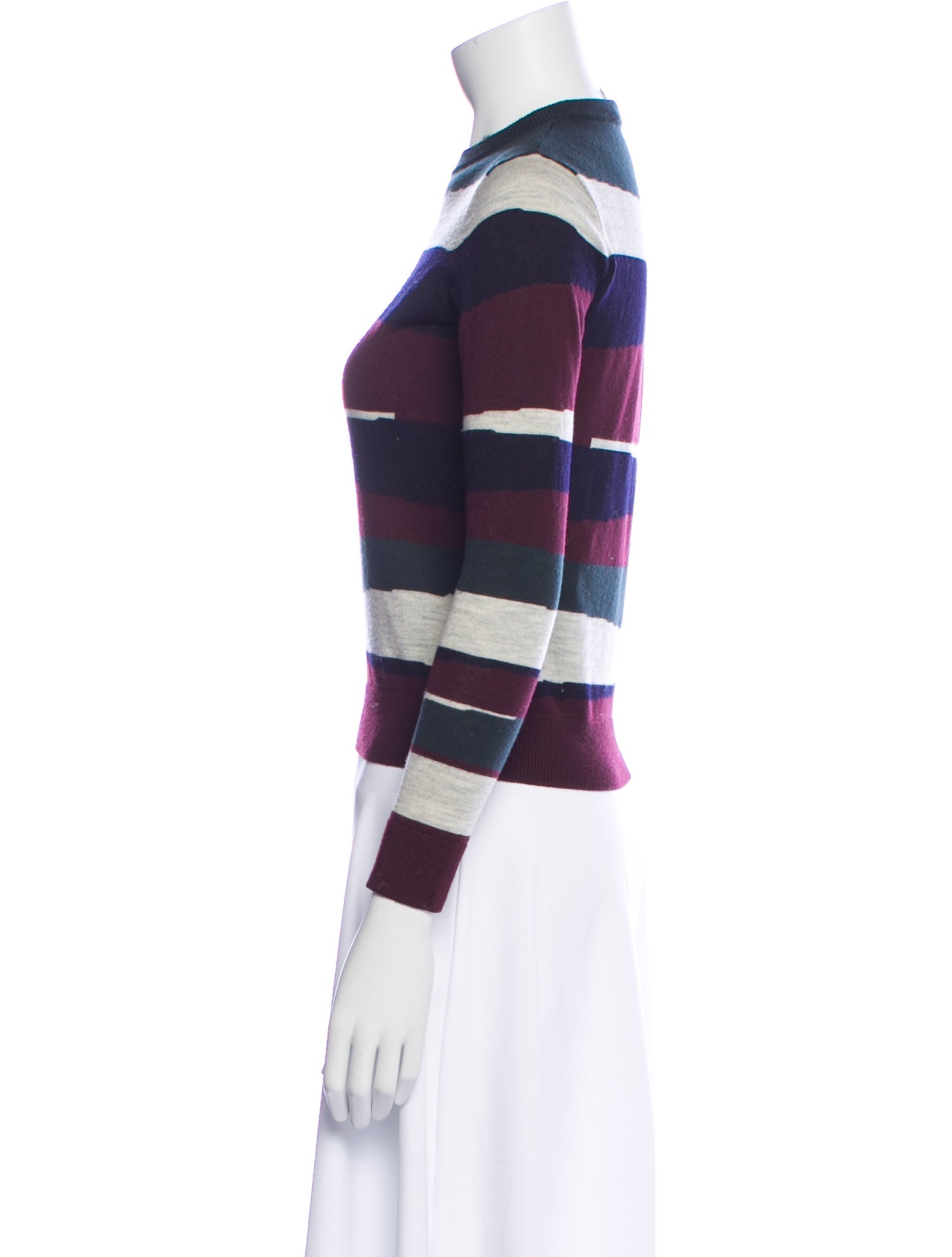 Carven Merino Wool Striped Sweater