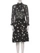 Carven Floral Print Knee-Length Dress
