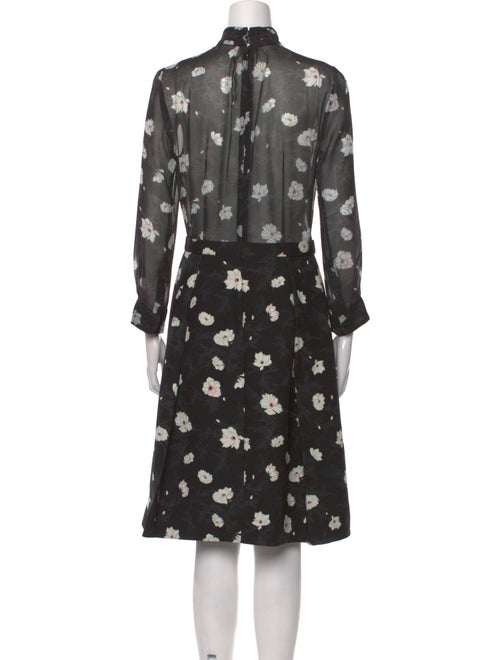 Carven Floral Print Knee-Length Dress