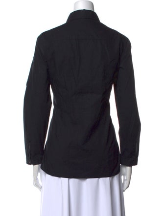Carven Long Sleeve Button-Up Top