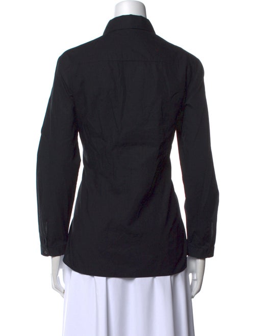 Carven Long Sleeve Button-Up Top