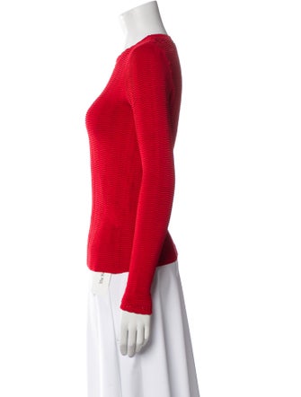 Carven Crew Neck Long Sleeve Top