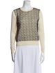 Carven Wool Colorblock Pattern Sweater