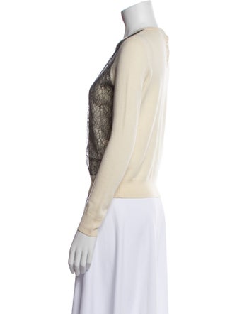 Carven Wool Colorblock Pattern Sweater