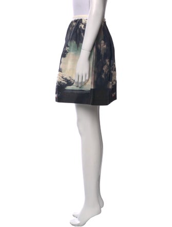 Carven Linen Mini Skirt