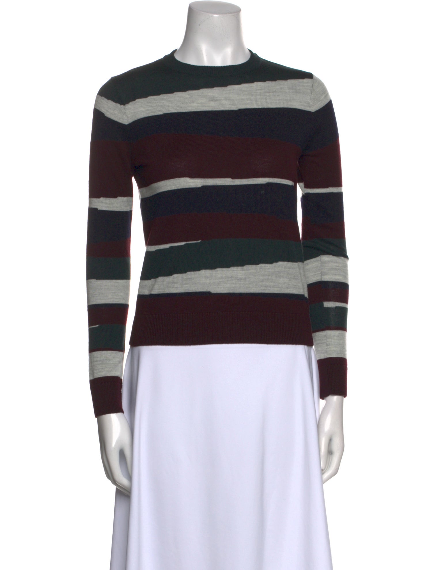 Carven Merino Wool Striped Sweater