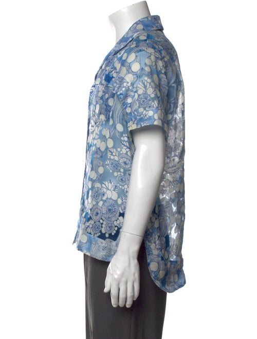 Carven Floral Print Short Sleeve Shirt