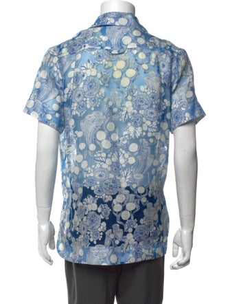 Carven Floral Print Short Sleeve Shirt