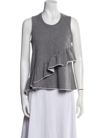 Carven Scoop Neck Sleeveless Top