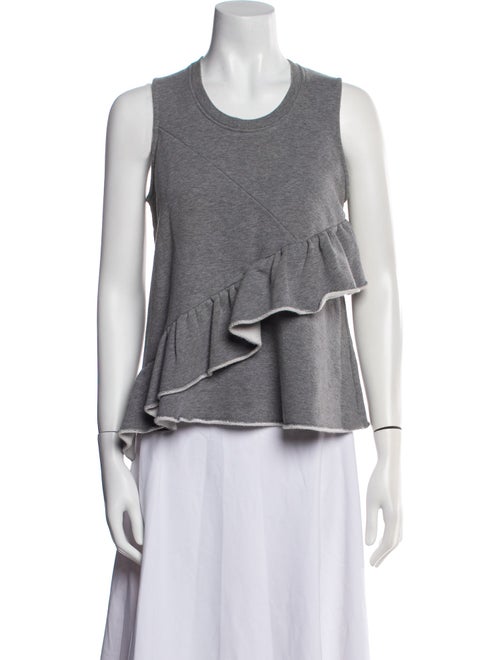 Carven Scoop Neck Sleeveless Top