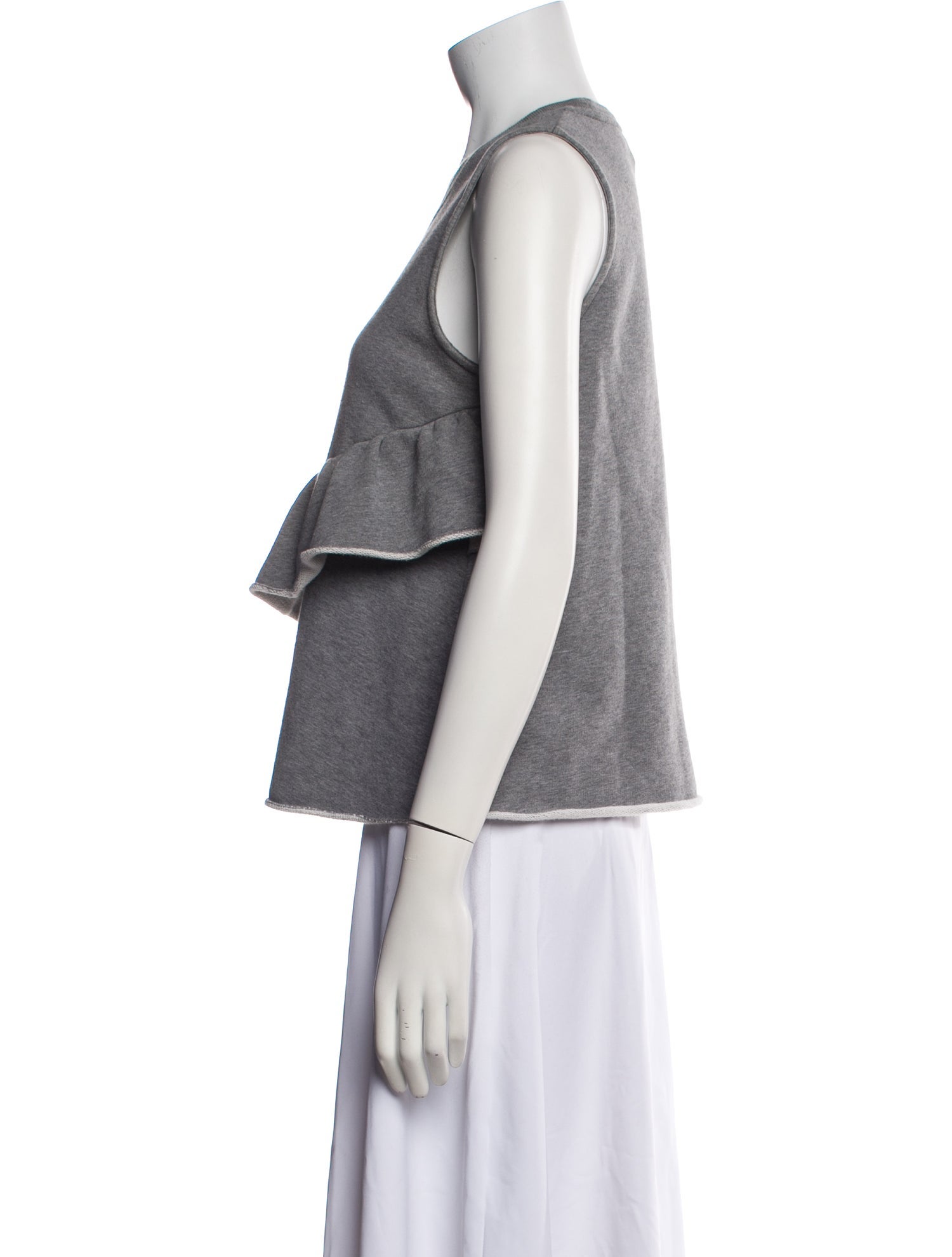 Carven Scoop Neck Sleeveless Top