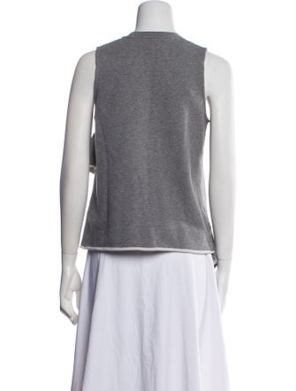 Carven Scoop Neck Sleeveless Top