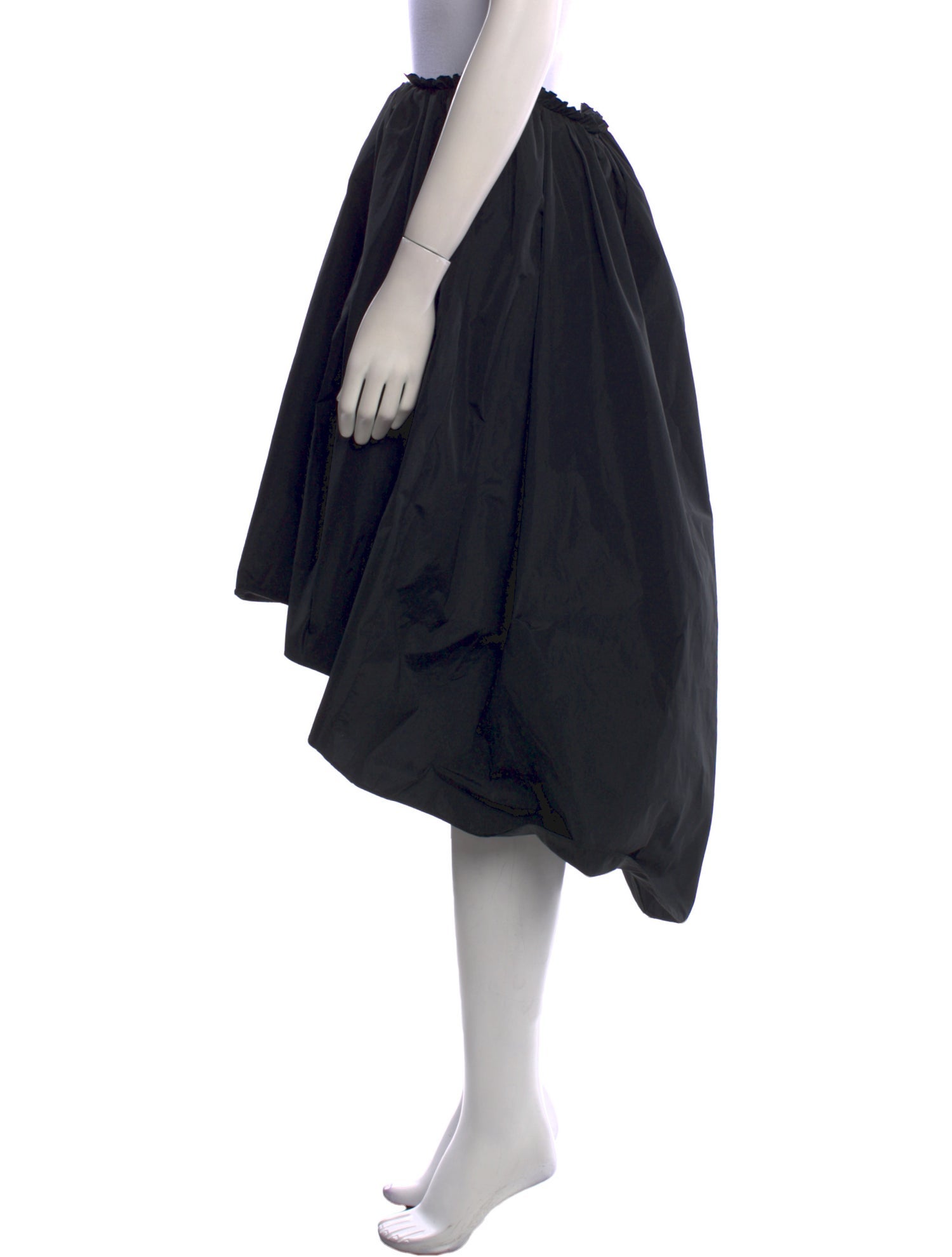 Carven Pleated Accents Midi Length Skirt