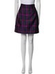Carven Plaid Print Mini Skirt