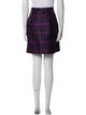 Carven Plaid Print Mini Skirt
