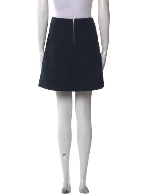 Carven Pleated Accents Mini Skirt