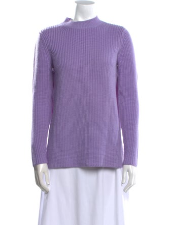 Carven Wool Mock Neck Sweater