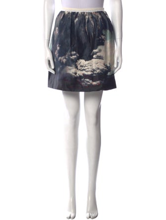 Carven Linen Mini Skirt