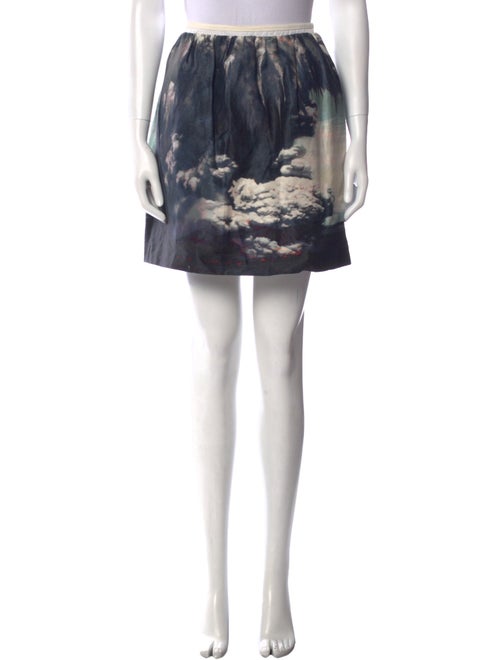 Carven Linen Mini Skirt