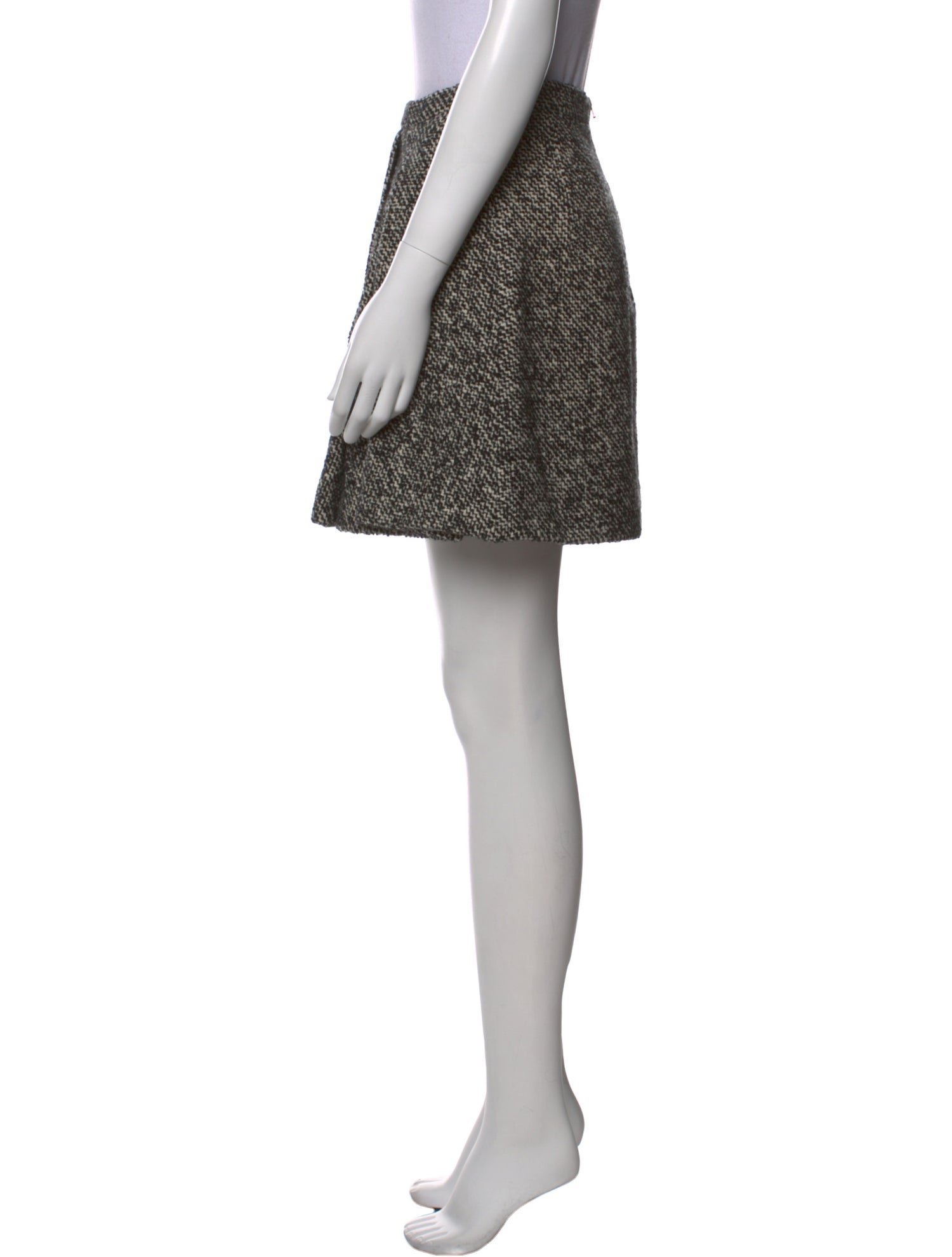 Carven Tweed Pattern Mini Skirt