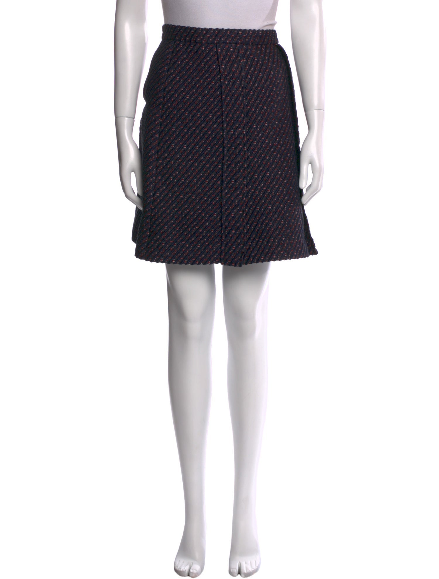 Carven Striped Mini Skirt