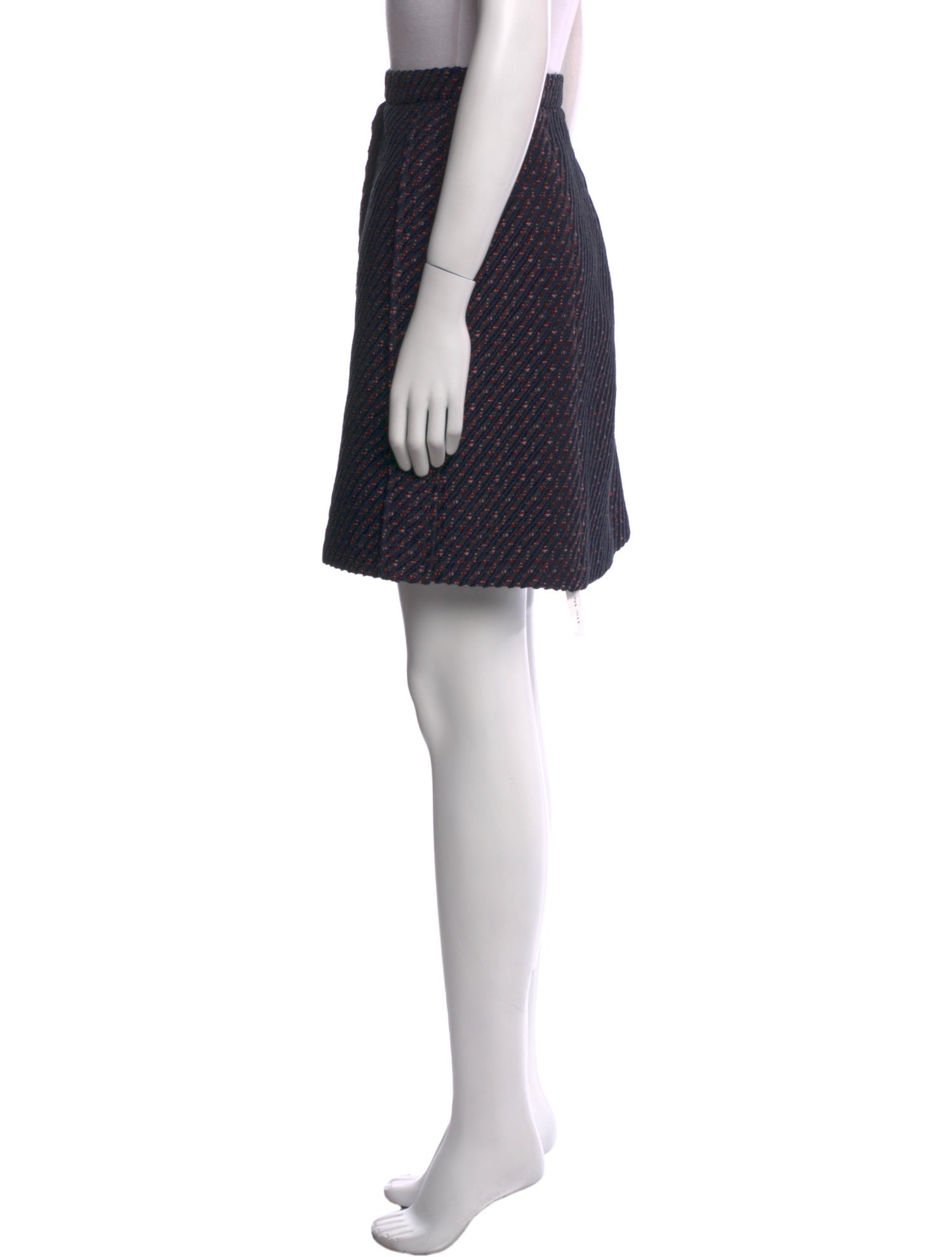 Carven Striped Mini Skirt