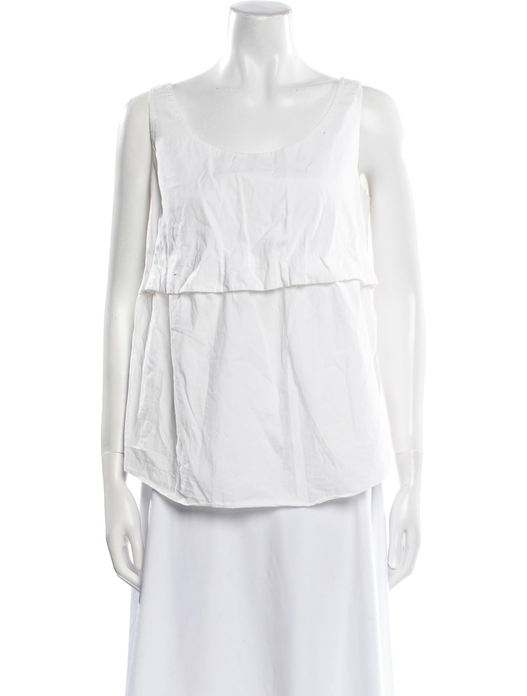 Carven Scoop Neck Sleeveless Top