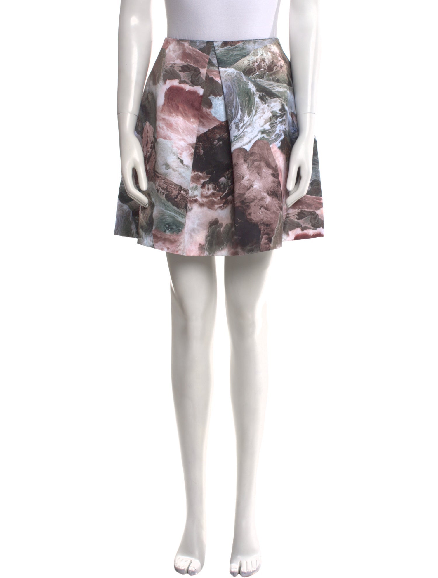 Carven Printed Mini Skirt