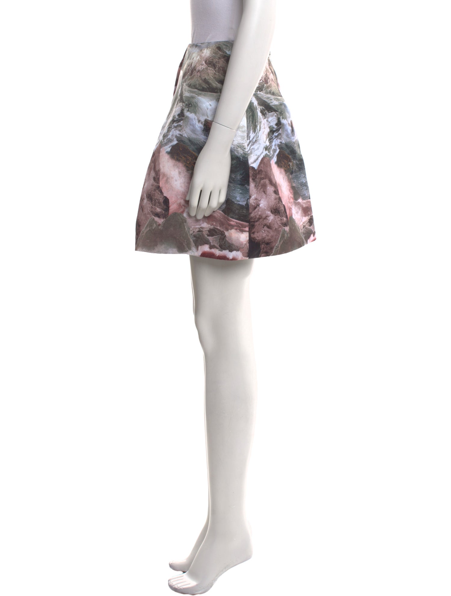 Carven Printed Mini Skirt