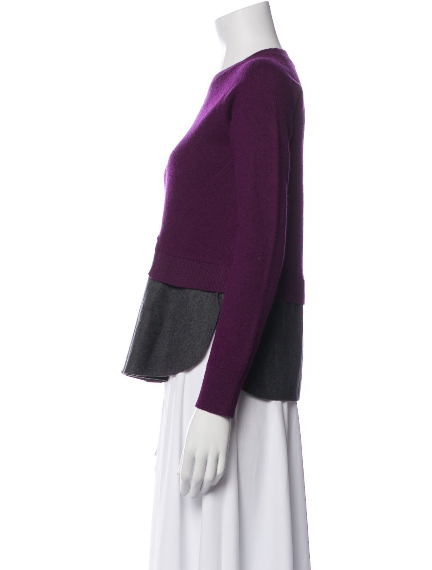 Carven Wool Colorblock Pattern Sweater