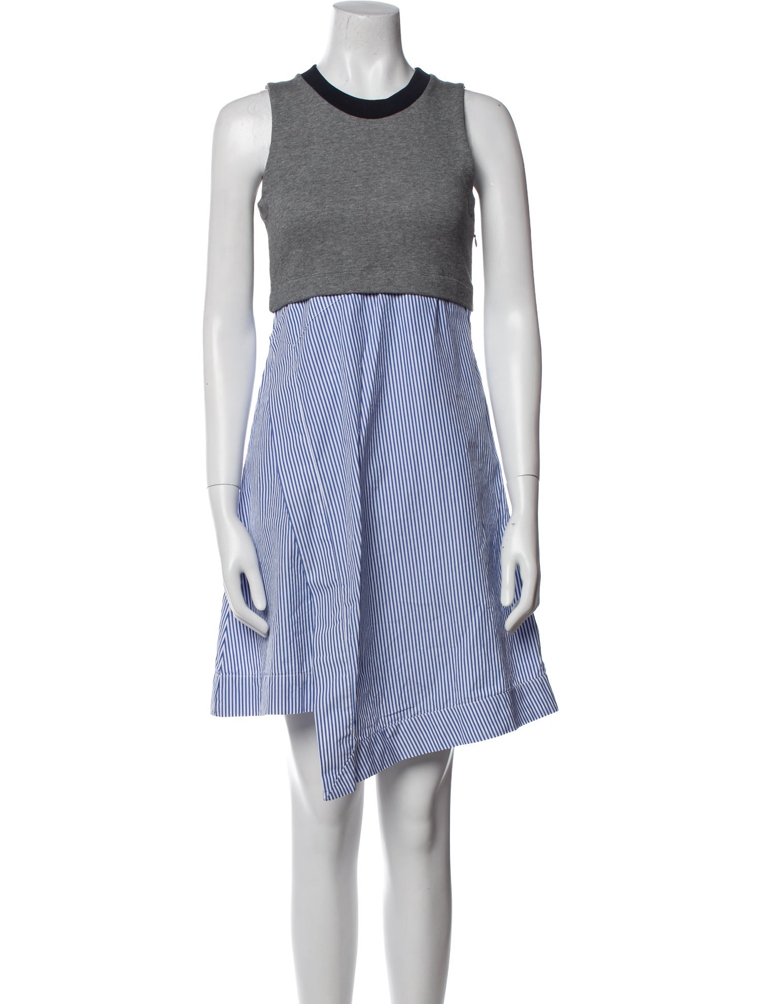 Carven Striped Knee-Length Dress