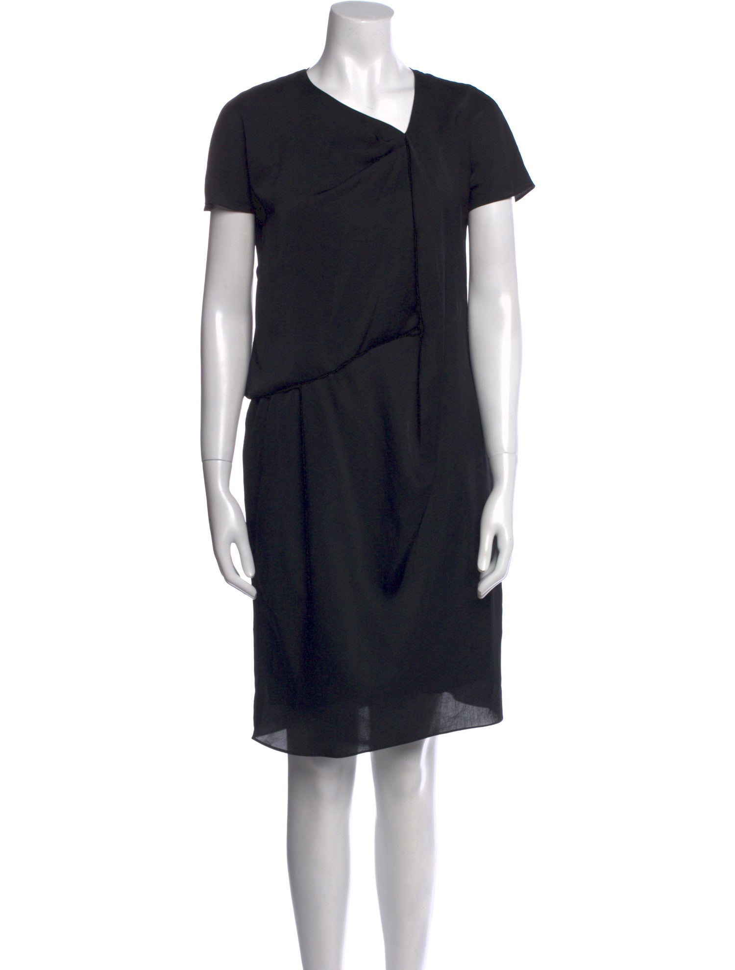 Carven V-Neck Knee-Length Dress