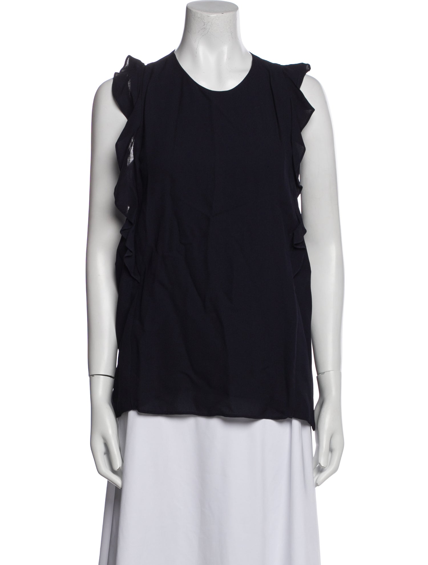Carven Crew Neck Sleeveless Top