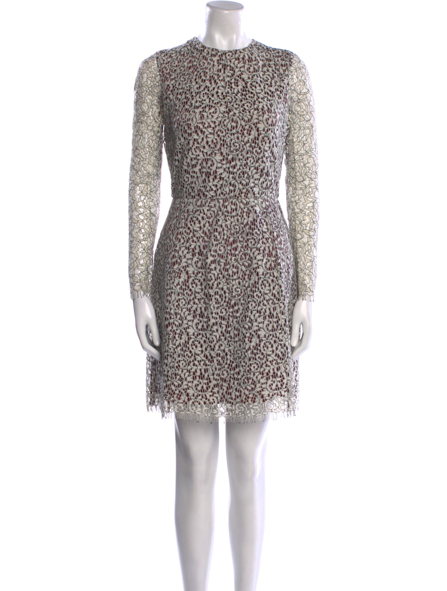 Carven Lace Pattern Mini Dress