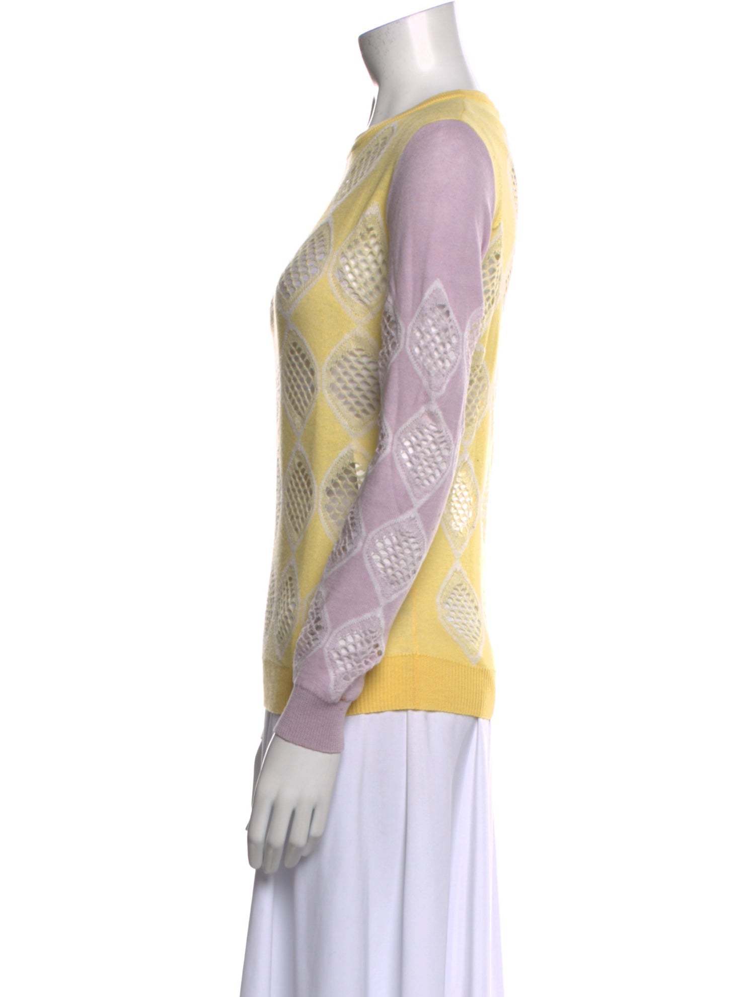 Carven Printed Crew Neck Sweater